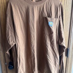 Carhartt Men's Brown Pocket Shirt